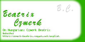 beatrix czmerk business card